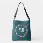 12 Hearts Circle PFLAG Canvas tas (Achterkant)