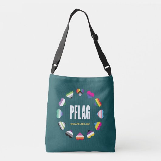 12 Hearts Circle PFLAG Canvas tas (Achterkant)