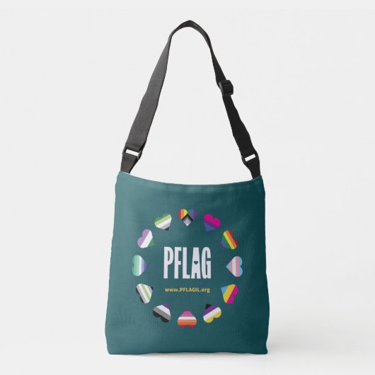 12 Hearts Circle PFLAG Canvas tas (Voorkant)