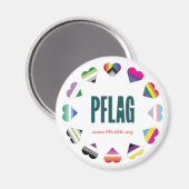 12 Hearts Circle PFLAG magnet (Voorkant / Achterkant)