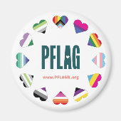 12 Hearts Circle PFLAG magnet (Voorkant)