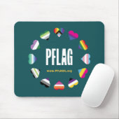12 Hearts Circle PFLAG Mousepad Muismat (Met muis)