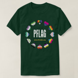 12 Hearts Circle PFLAG T-shirt voor donkere achter