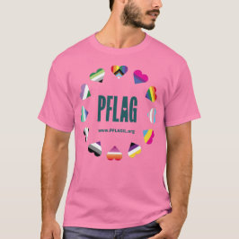 12 Hearts Circle PFLAG T-Shirt voor lichte achterg