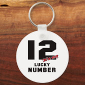 12 Het is mijn geluksgetal Sleutelhanger (Voorkant)