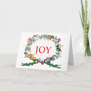 12 Honden met kerstmis-Wenskaart, versie 2015 Feestdagen Kaart