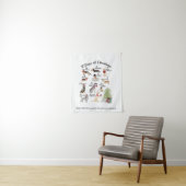 12 Honden van kerstfeestdagen, Petten, handschoene Wandkleed (In situ)