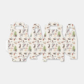 12 Honden van Kerstmis in Holiday Spirit Outfits Bedankdoosjes (Uitgevouwen)