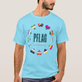 12 Hoorzitting Cirkel PFLAG T-Shirt levendige lich (Voorkant)