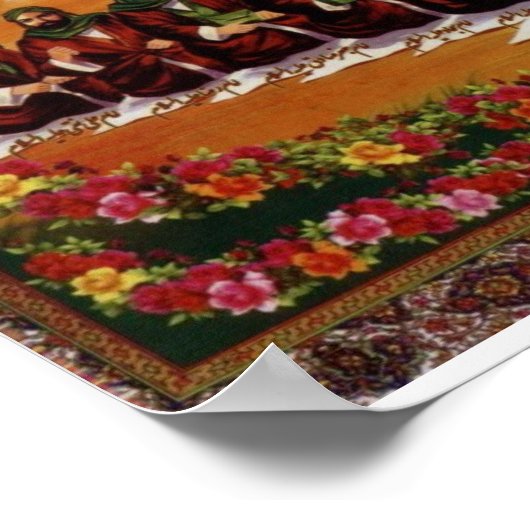 12 Imams schilderij Poster (Hoek)