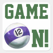 12 inch vierkante sticker (Voorkant)