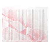 12-inch witte muziekvel papier Roze Notitieblok (Voorkant)
