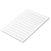 12-inch witte Notitieblok voor muziekvellen (Schuin)