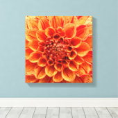 12-inch x 12-inch bekabeld canvas - Oranje ventila (Insitu (Houten vloer))