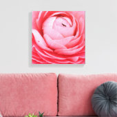 12-inch x 12-inch bekabeld canvas - roze ventilato (Insitu (Woonkamer))