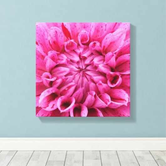 12-inch x 12-inch bekabeld canvas - roze ventilato (Insitu (Houten vloer))