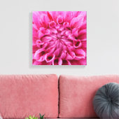 12-inch x 12-inch bekabeld canvas - roze ventilato afdruk (Insitu (Woonkamer))