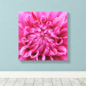 12-inch x 12-inch bekabeld canvas - roze ventilato afdruk (Insitu (Houten vloer))