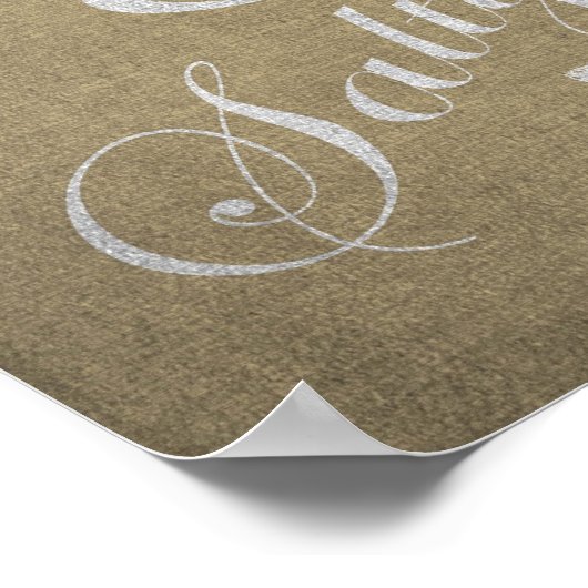 12-inch x 12-inch Poster - Sandy Toes & Salty Kiss (Hoek)