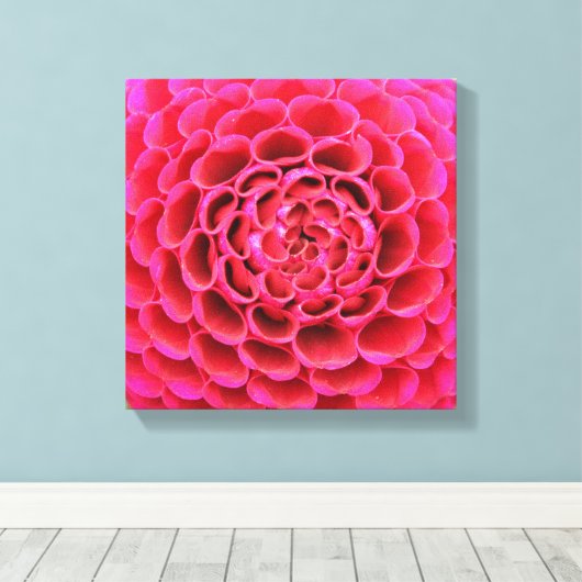 12-inch x 12-inch Wrapped Canvas - Hot-roze ventil Afdruk (Insitu (Houten vloer))