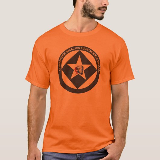 12 Infbat Luchtmobiele Brigade logo 2 T-shirt (Voorkant)