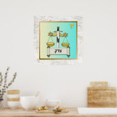 12 Israëlische stammen Dan Art Print Poster (Keuken)