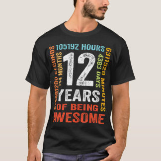 12 jaar 144 maanden Geweldige 12 dagen T-shirt