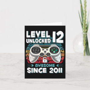 12 jaar Bday Son Boy Funny Gamer 12e 12 jaar oude  Kaart