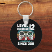 12 jaar Bday Son Boy Funny Gamer 12e 12 jaar oude Sleutelhanger (Voorkant)