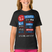 12 jaar Geweldige - 12e T-shirt op jaarbasis (Voorkant)