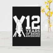 12 jaar geweldige cricket 12e verjaardag kaart (Gele Bloem)