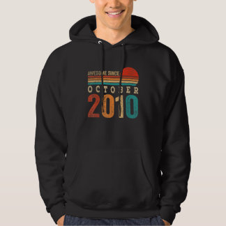 12 jaar Geweldige sinds oktober 2010 12e geboorte Hoodie