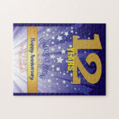 12 jaar herstel Jubileum vet cijfer Legpuzzel (Horizontaal)