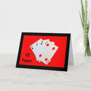 12 jaar is een groot iets! Jubileumkaart Kaart