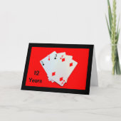 12 jaar is een grote deal! Jubileum-kaart Kaart (Voorkant)