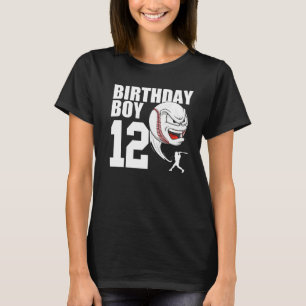 12 jaar oud Baseball Birthday Party Thema 12th for T-shirt