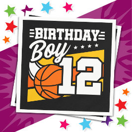 12 Jaar Oud Basketbal Party 12e Verjaardag Jongen Servet