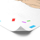 12 jaar oud Birthday Pug Hondenliefhebber Party 12 Poster (Hoek)