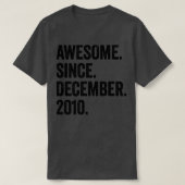 12 jaar oud december 2010 12e verjaardag2 t-shirt (Design voorkant)