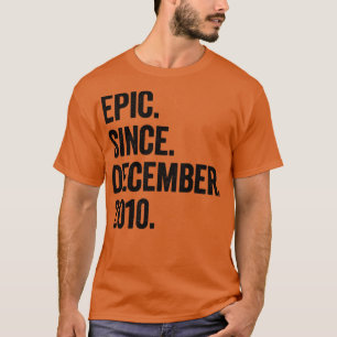 12 jaar oud december 2010 12e verjaardag t-shirt