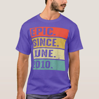 12 jaar oud epic sinds juni 2010 12e verjaardag Gi T-shirt