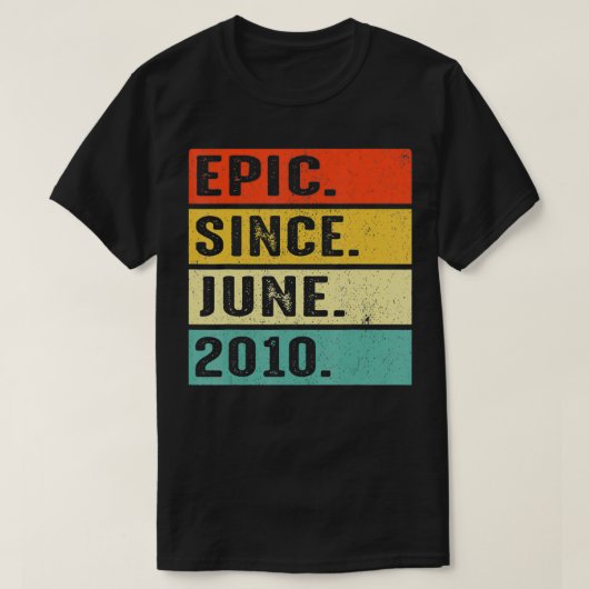 12 jaar oud epic sinds juni 2010 12e verjaardag Gi T-shirt (Design voorkant)