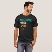 12 jaar oud Geweldige sinds april 2011 12e verjaar T-shirt (Voorkant volledig)