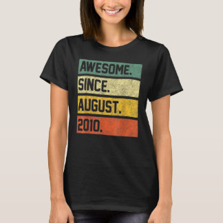 12 jaar oud Geweldige sinds augustus 2010 12e gebo T-shirt