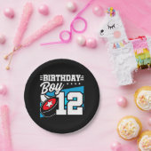 12 Jaar Oud Hockey Party Thema 12e Verjaardag Jong Papieren Bordje (Feest)