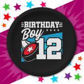 12 Jaar Oud Hockey Party Thema 12e Verjaardag Jong Papieren Bordje
