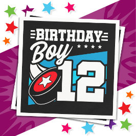 12 Jaar Oud Hockey Party Thema 12e Verjaardag Jong Servet