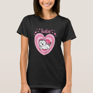 12 Jaar Oud Leuke Kat Caticorn Verjaardag Meisje 1 T-shirt