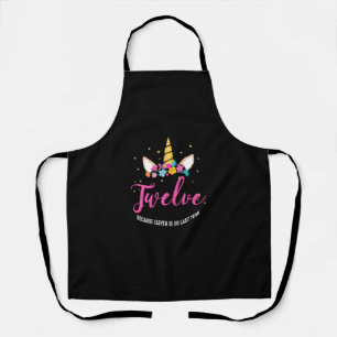 12 jaar oud meisje van de geboorte Gifts Unicorn 1 Schort