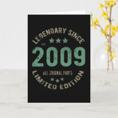 12 jaar oud op dag 2009 legend sinds 12e verjaarda kaart (Gele Bloem)